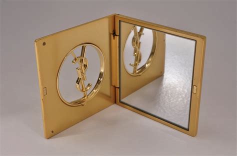 ysl mirror compact|Vintage YSL Mirror Yves Saint Laurent rectangle Compact Gold .